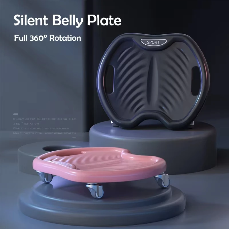 Ab Roller Wheel With Elbow Support - Disco per esercizi, rullo per addominali,