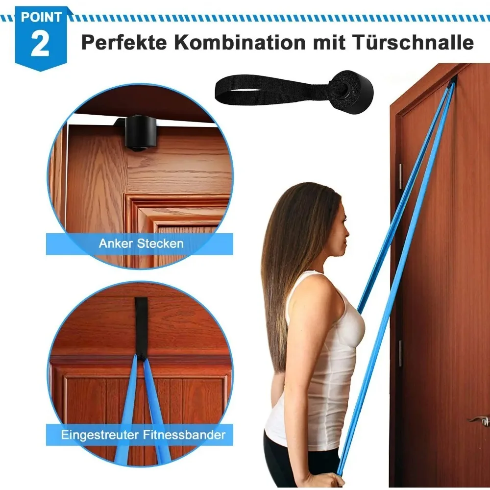 4 pezzi/set fasce elastiche pe - Pilates Bar Kit With Resistance Bands recensione e prezzo